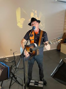 Dr. J Playing the Essex Studios Art Walk